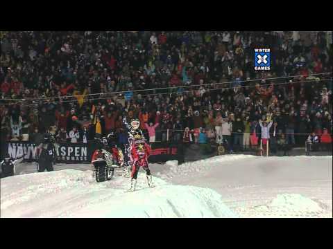 Caleb and Colton Moore Tandem Snowmobile Backflip Indian Air