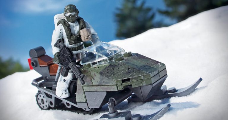 Mega Bloks Mountain Recon Snowmobile